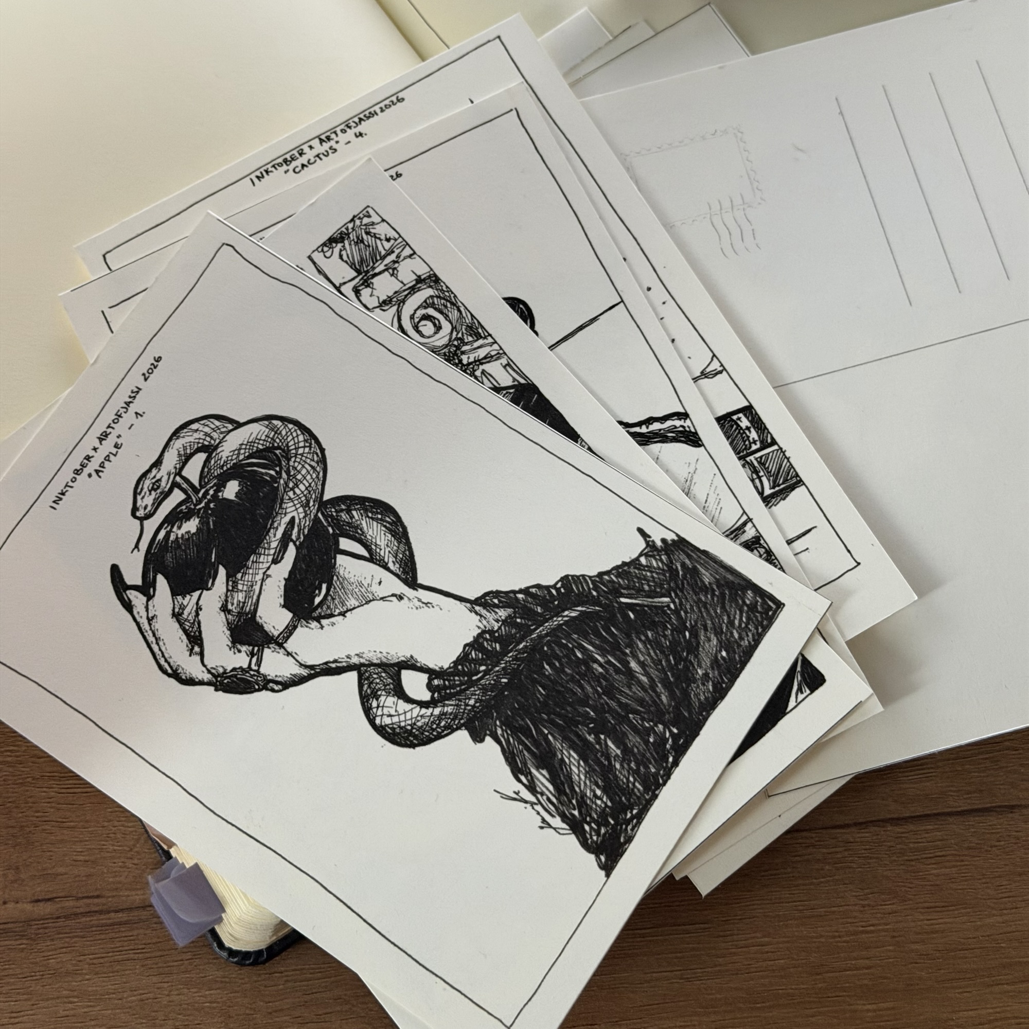Inktober 2026: Days 1–7 | Part 1